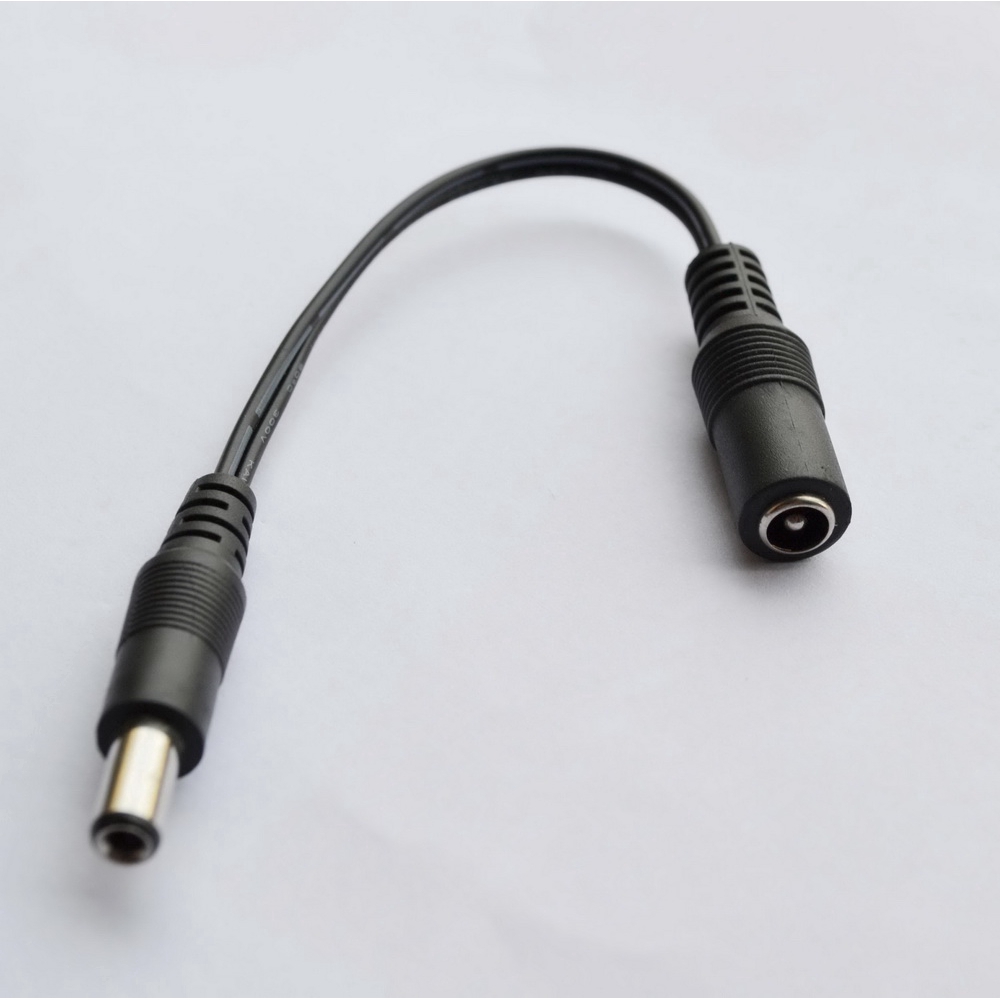 1pcs การแปลงปลั๊กตัวเมียเป็นตัวผู้ Female to Male DC Power Adapter Extension Cable 5.5mm 2.1mm 2.5mm