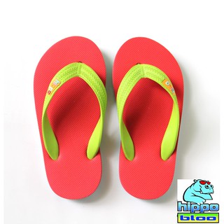 Hippo bloo รองเท้าแตะ ฮิปโปบูล เด็ก WATERMELON KIDs  สีแดงอิฐ/ฟ้า/หูเขียว เบอร์ 6,6.5,7,7.5,8,8.5 EU24-34