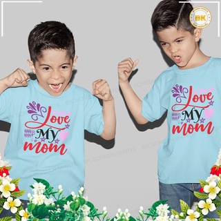 เสื้อวันแม่ สกรีนลาย Love My Mom M60 สกรีนตรงปก100% BKscreenshirt