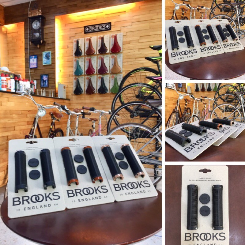 BROOKS ENGLAND: ปลอกแฮนด์ BROOKS Cambium Rubber Grips 130/130 mm