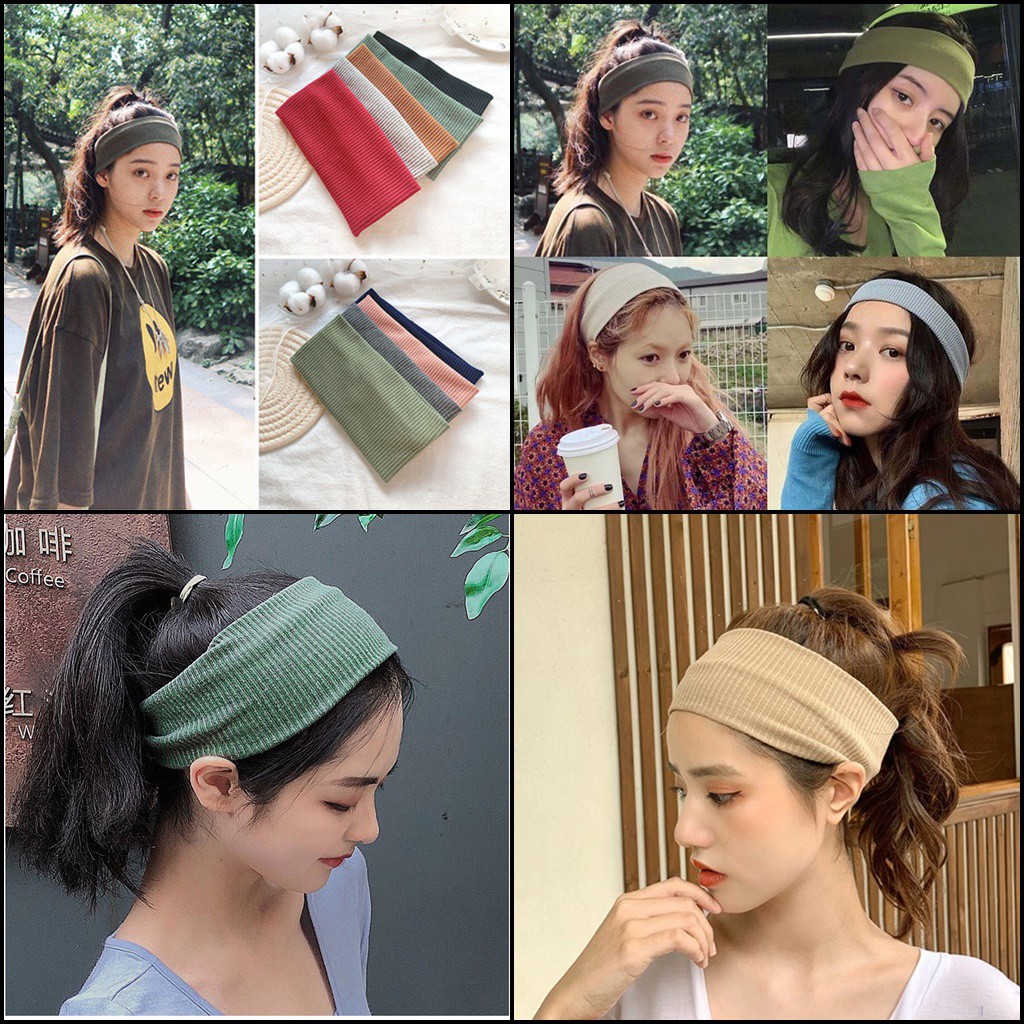 พร้อมส่ง ผ้าคาดผม สไตล์เกาหลี ผ้านิ่ม งานดี สวย ครบสี รีวิวแน่น ใส่ได้ทั้งเด็กและผู้ใหญ่