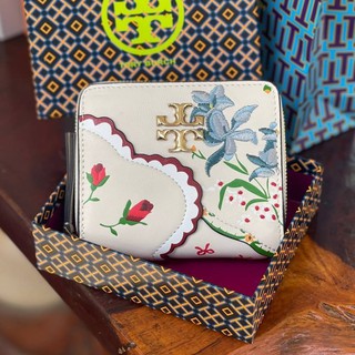 💕 TORY BURCH Kira MIXED FLORAL BI-FOLD WALLET