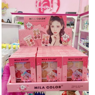 ⚡FLASH SALE⚡♡พร้อมส่ง Mila Color MC5048 Sweet Ice cream 6colors eyeshadow palette