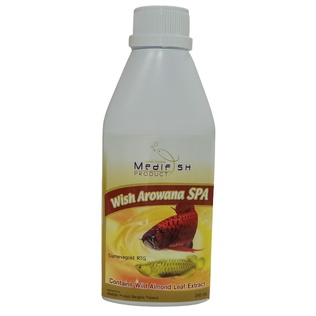 Wish Arowana SPA 240 ml.(สารสกัดธรรมชาติ สำหรับปลามังกร เร่งสี ลดเครียด ซ่อมแซมส่วนที่สึกหรอ ว่ายน้ำสง่างาม)