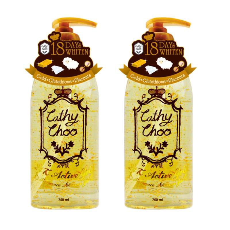 karmart Cathy Choo 24K Active Gold Fragrance Shower Gel เจลอาบน้ำทองคำ 750ml. (2 ขวด)