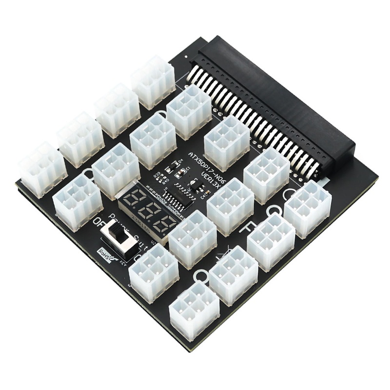 R * PCI-E 12V 50Pin ถึง ATX 17 x 6Pin แหล่งจ่ายไฟ Server อะแดปเตอร์ Breakout สําหรับ DELL 750W 1100W