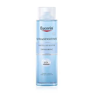 Eucerin UltraSENSITIVE [Hyaluron] Micellar Water 💧  cleanses, removes make up &amp; moisturizer 200 mL