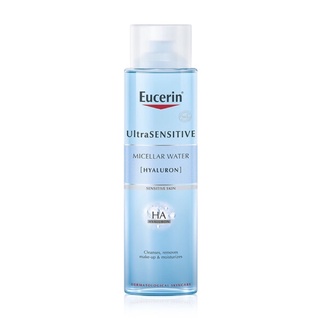 Eucerin UltraSENSITIVE [Hyaluron] Micellar Water 💧  cleanses, removes make up &amp; moisturizer 200 mL