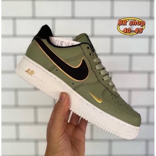 Nike Air Force 1 Low Olive Green Mini Gold Swoosh(size40-45) 1050