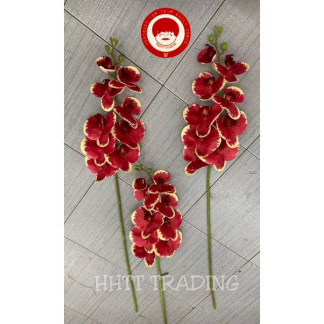 9 หัว 3D bunga orkid lateb/ bunga orkid hisan