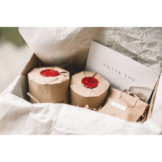 90g GIFT BOX 2 ชิ้น (1 กล่อง) เทียนหอม แบรนด์ LAMURR Official Scented Candle