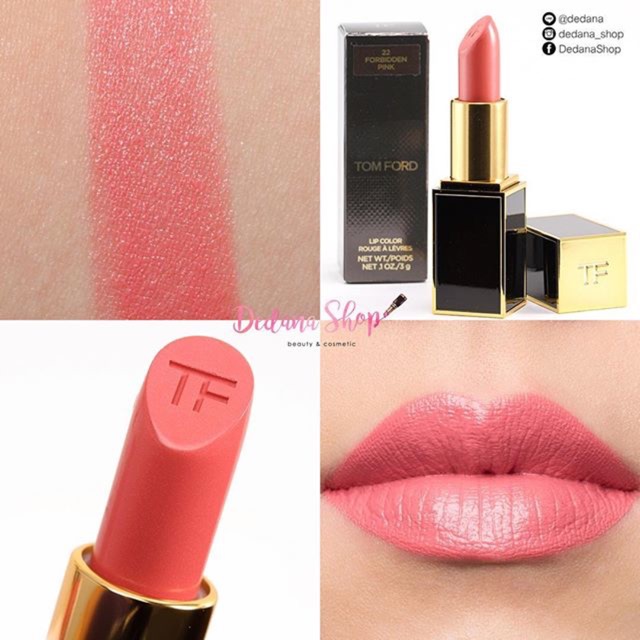 Tom Ford Lip Color 3g. - 22 Forbidden Pink | Shopee Thailand