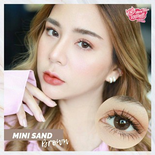 คอนแทคเลนส์ Kitty Kawaii รุ่น Mini Sand สีน้ำตาล ขนาดเท่าตา 14.2 คอนแทคเลนส์ Kitty Kawaii พร้อมส่ง