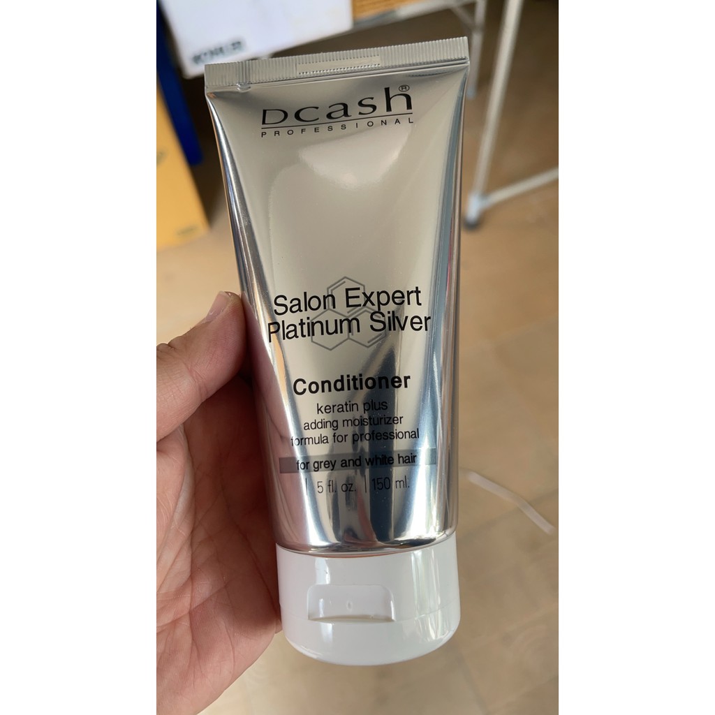 New!!  Dcash Salon Expert Platinum Silver ครีมนวดผม เพิ่มประกายสีผมบรอนด์เงิน หรือเทา
