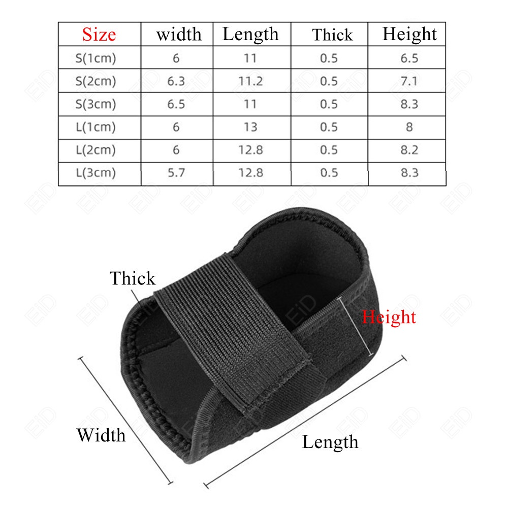 พื้นรองเท้าEiD 13cm Invisible Height Increase Silicone Socks Gel Heel