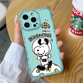 Compatible With Samsung Galaxy A01 A70 A72 A6 A7 A9 A9S Plus 2018 5G เคสซัมซุง สำหรับ TPU Case Cartoon Snoopy Dog เคส เคสโทรศัพท์ เคสมือถือ Full Cover Shockproof Cases