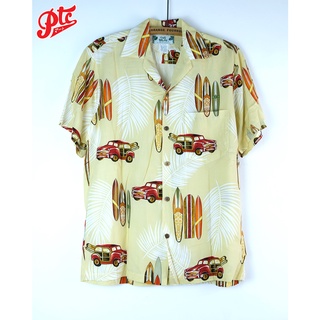 เสื้อฮาวาย TWO PALMS HAWAII SHIRT Woody Beige