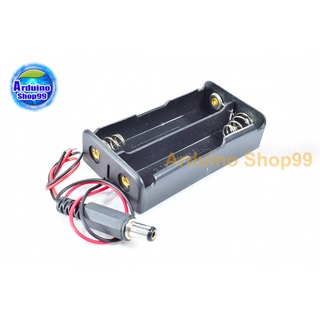 รังถ่าน 2 ช่อง 18650 battery box lithium battery แบบมีขั่วต่อ