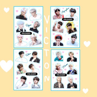 ( สั่งขั้นต่ำ 5 แผ่น ) VICTON สติ๊กเกอร์ไม่ไดคัท อ่านก่อนสั่งจ้า