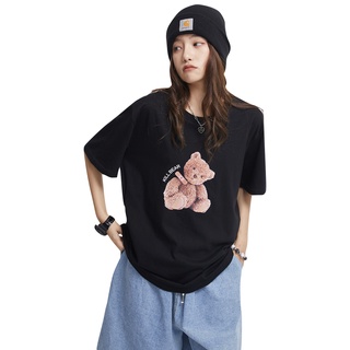 เสื้อยืดผ้าฝ้ายพิมพ์ลายแฟชั่น ‘’Kill Bear” เสื้อยืด สตรีทโอเวอร์ไซส์ Kill Bear Oversized T-Shirt