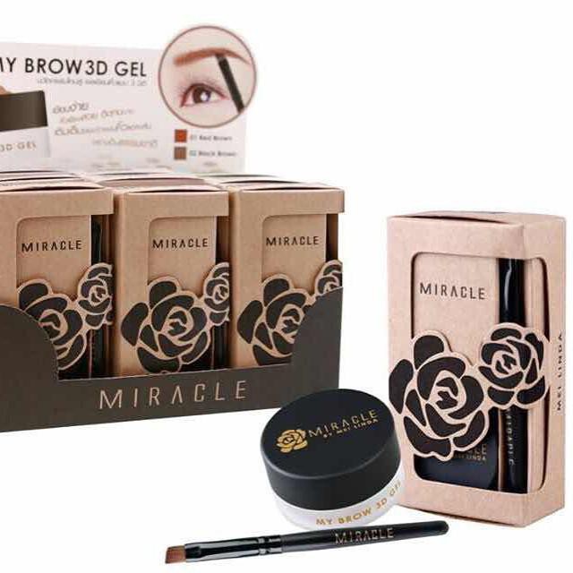 MEILINDA MD3056 Miracle My Brow 3D Gel นวัตกรรมใหม่สู่ เจลเขียนคิ้วแบบ 3 มิติเขียนง่าย เสมือนคิ้วจริ