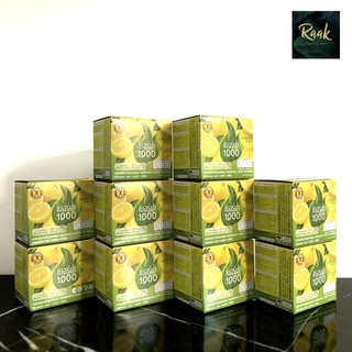 Naturegift Berna Lemon 1000 เนเจอร์กิฟ เบอร์น่า 1000 รสมะนาว มีวิตามินเกลือแร่สูง 1 ชุดมี 10 กล่องๆละ 10 ซอง ของแท้ 100%