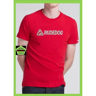 rudedog เสื้อคอกลม  ชาย หญิง  รุ่น วินเนอร์ สีแดง