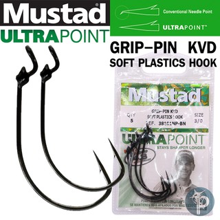 เบ็ด Mustad KVD GRIP-PIN HOOK #38101NP-BN