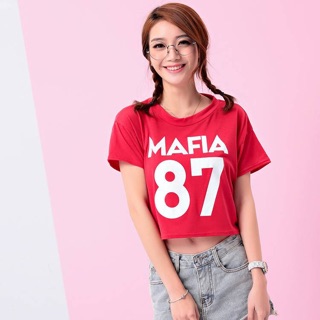 TJเสื้อแฟชั่น คอกลม แขนสั้น ลาย MAFIA87 JN5265  รหัสสินค้า JN5265