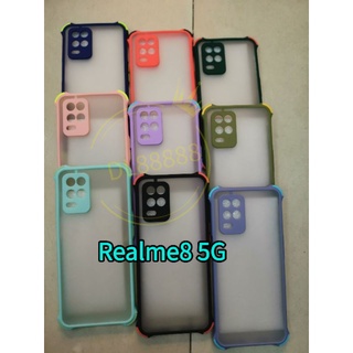 Realme8✨พร้​อมส่งใน🇹🇭✨(9สี)เคสขอบนิ่มหลังแข็งขุ่นคลุมกล้อง For​ Realme8 4G | Realme8Pro | Realme 8 | Realme8 5G