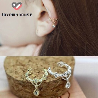 Earclip Ear Bone Folder Ear Cuff Wrap Rhinestone Cartilage