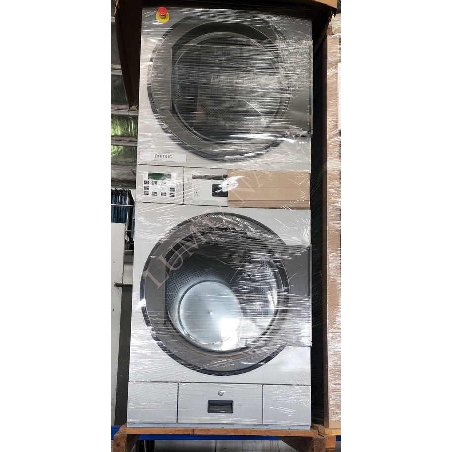 Dryer stack เครื่องอบผ้าอุตสาหกรรม แบบ 2ชั้น Model T13/13kg. Primus brand (TLT13-13)
