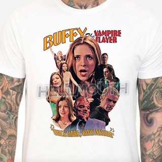 เสื้อยืดโอเวอร์ไซส์เสื้อยืด พิมพ์ลาย Buffy the Vampire Slayer Once Once สําหรับผู้ชายS-3XL