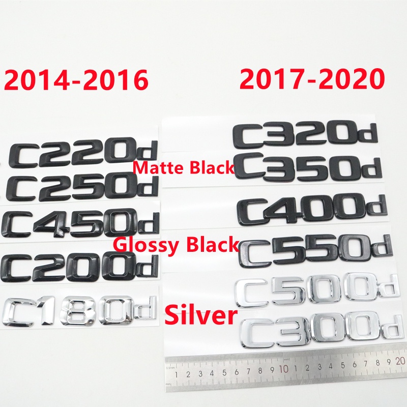 สําหรับ Mercedes Benz C200d C220d C240d C250d C300d C320d C350d C400d C500d C550d สติกเกอร์สัญลักษณ์