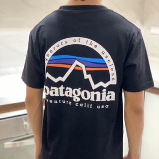 ขายดี PATAGONIA เสื้อยืดคอกลม แขนสั้น ผ้าฝ้าย พิมพ์ลาย ทรงหลวม สําหรับผู้ชาย และผู้หญิง 2022