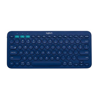 LOGITECH Bluetooth Multi Device Keyboard K380 Blue(IP7-000907) แถมสติ้กเกอร์ภาษาไทย