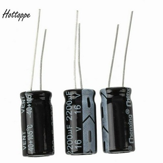 ตัวเก็บประจุไฟฟ้า 3x2200 Uf 16 V 105 C 10x20 มม .