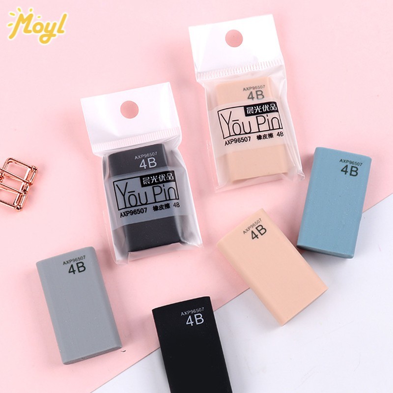 m & g axp 96507 4 b อุปกรณ์เครื่องเขียนยางลบสีพื้น