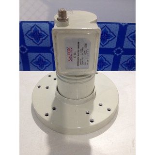 หัวรับสัญญาณดาวเทียม C-band Leoz C-111 ขั้วต่อเครื่องรับสัญญาณ 1 เครื่อง 1 Output LNB F ใช้กับจานดำจานตะแกรง