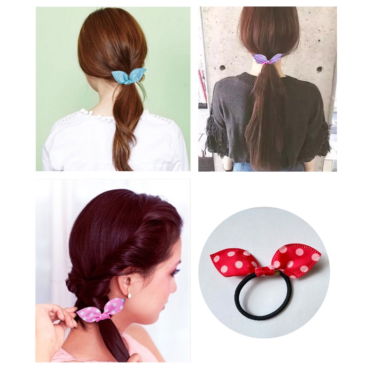 Fashion โบว์ติดผม น่ารักสดใส ขนาดเล็ก สไตล์เกาหลี แฟชั่น พร้อมส่งจากไทย Q-24