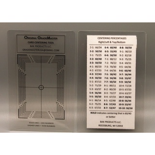 ORIGINAL GRADEMASTER Card Grading / Centering Tool สำหรับวัดจุดกึ่งกลางการ์ด PSA BGS ก่อนส่งเกรด พร้อมส่ง ! ของแท้ 100%