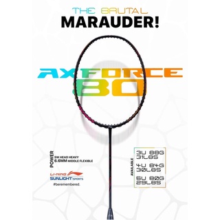 ไม้แบด Li-Ning รุ่น Axforce 80 (3U/4U/5U). ***5U ส่งของได้เลย***