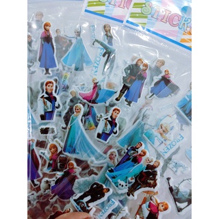 สติ๊กเกอร์นูน สติ๊กเกอร์ Sticker 3D ลายโฟรเซ่น Frozenเอลซ่า