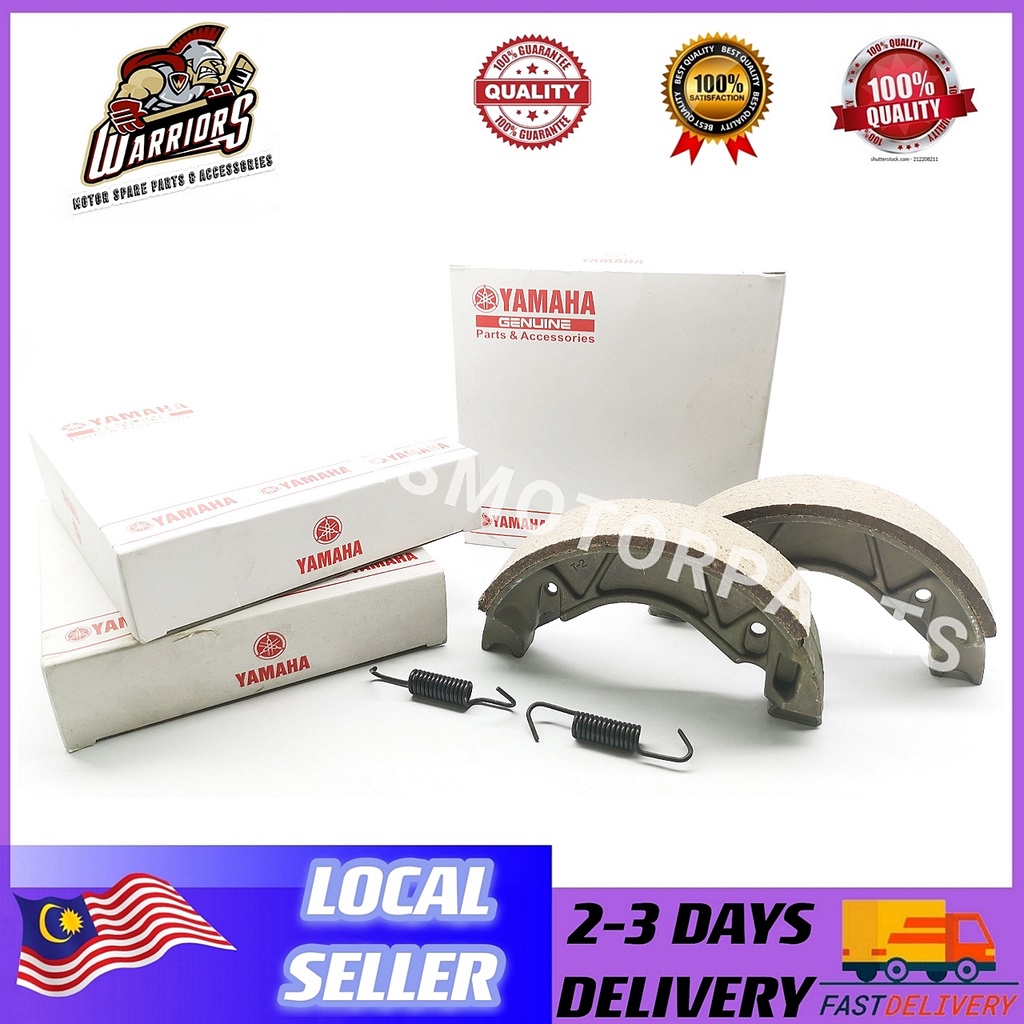 YAMAHA LC135/LC135 NEW/SRL115/EGO LC/ NOUVO LC/EGOS REAR BRAKE SHOE SET LINING BRAKE BELAKANG (อะไหล