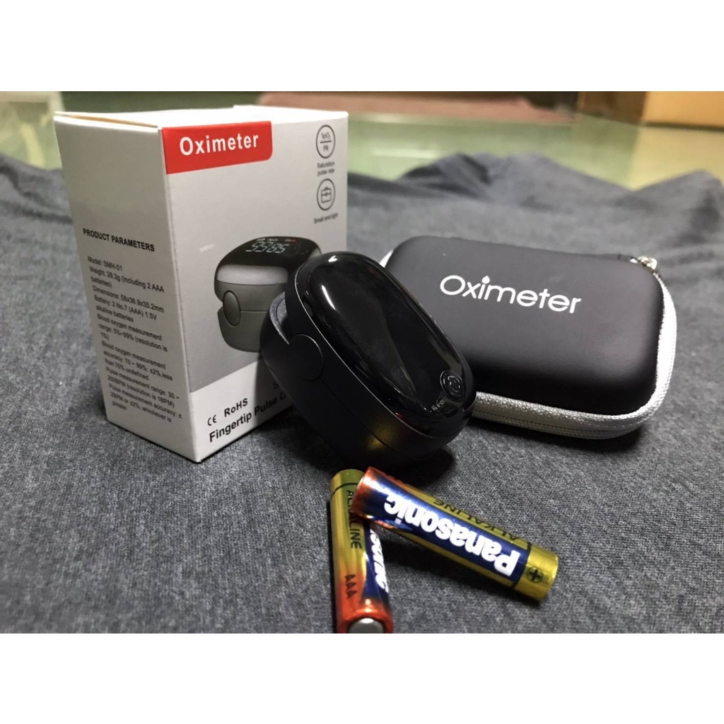 #รับประกัน6เดือน# เครื่องวัดออกซิเจนปลายนิ้ว **แถมฟรี กระเป๋า และ แบตเตอรี่** Pulse Oximeters *พร้อม
