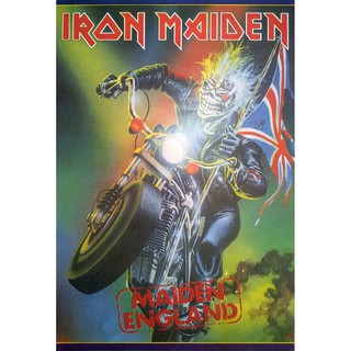 โปสเตอร์ รูปวาด วง ดนตรี เฮฟวีเมทัล IRON MAIDEN 1975 POSTER 21”x31” Inch English Heavy Metal V7