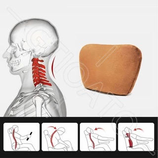 GTIOATO หมอนรองคอในรถ หมอนเอว หมอนรองคอรถ ที่พิงหลังในรถยนต์ รองคอรถ รถยนต์อุปกรณ์ภายในรถยนต์