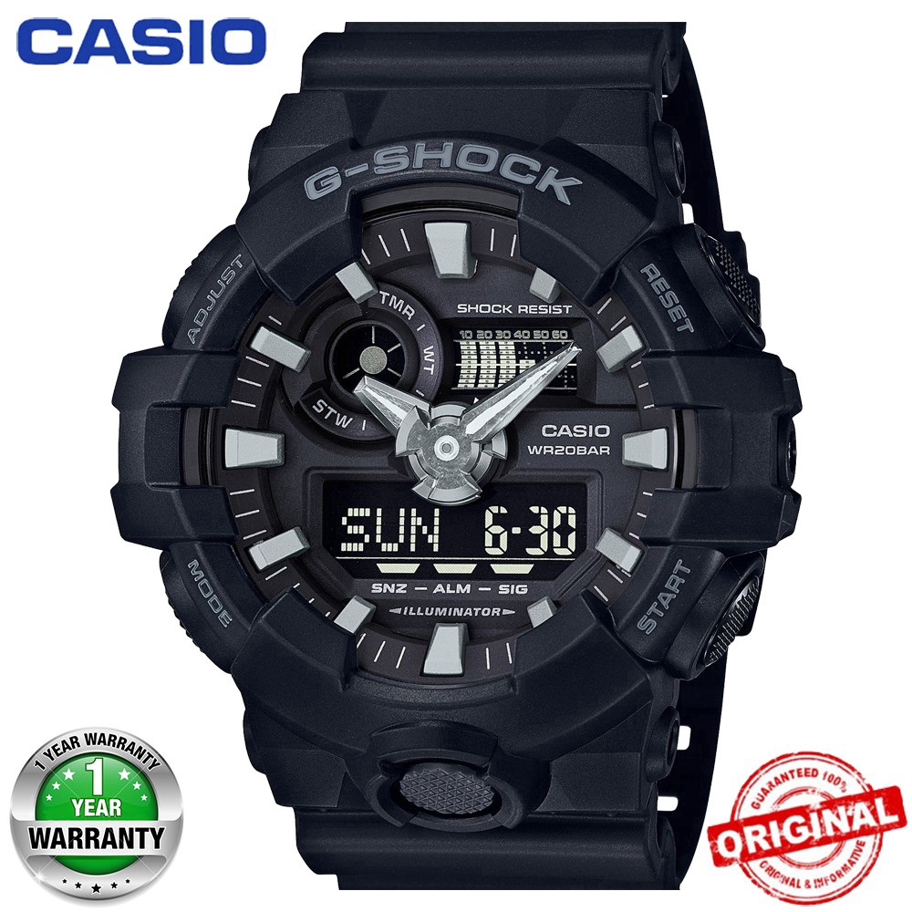 นาฬิกาข้อมือ GA G-Shock GA-710 GA-710-1A สําหรับผู้ชาย