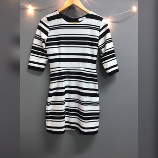 New✨Black Stripe Dressยี่ห้อDaily