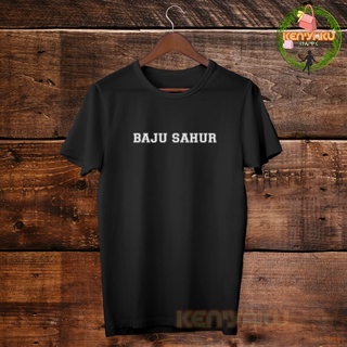 เสื้อยืดผู้ชาย เสื้อยืด แขนสั้น พิมพ์ลาย &lt;BIG SIZE sahur Shirt M L XL 2XL 3XL 4XL 5XL JUMBO COMBED 30S S-5XL